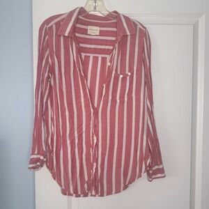 🍓6/$15🍓 American Eagle Striped Oversized Top